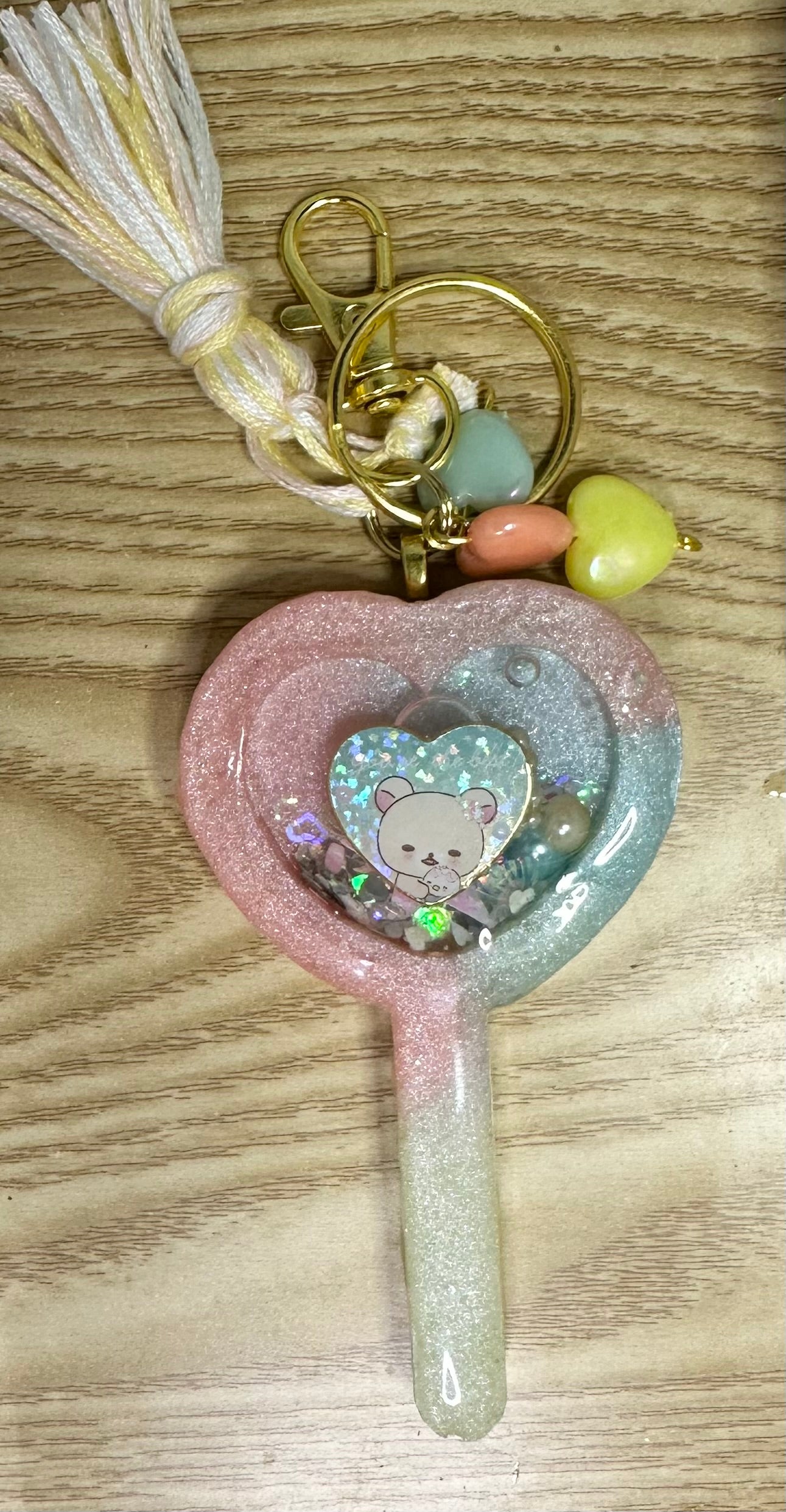 You’re The Best Heart Wand Liquid Shaker Charm
