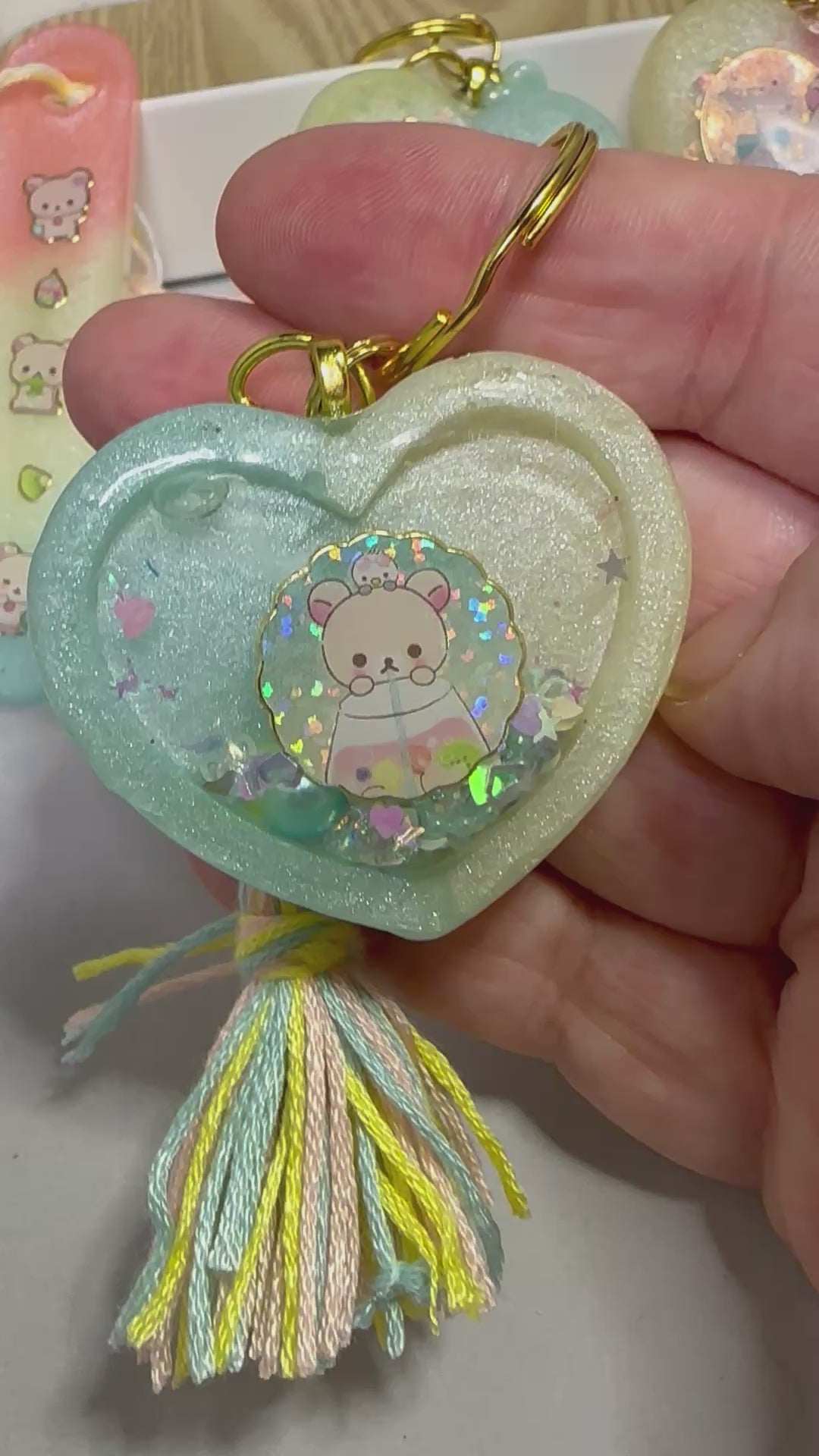 Fruit Drink Heart Liquid Shaker Charm