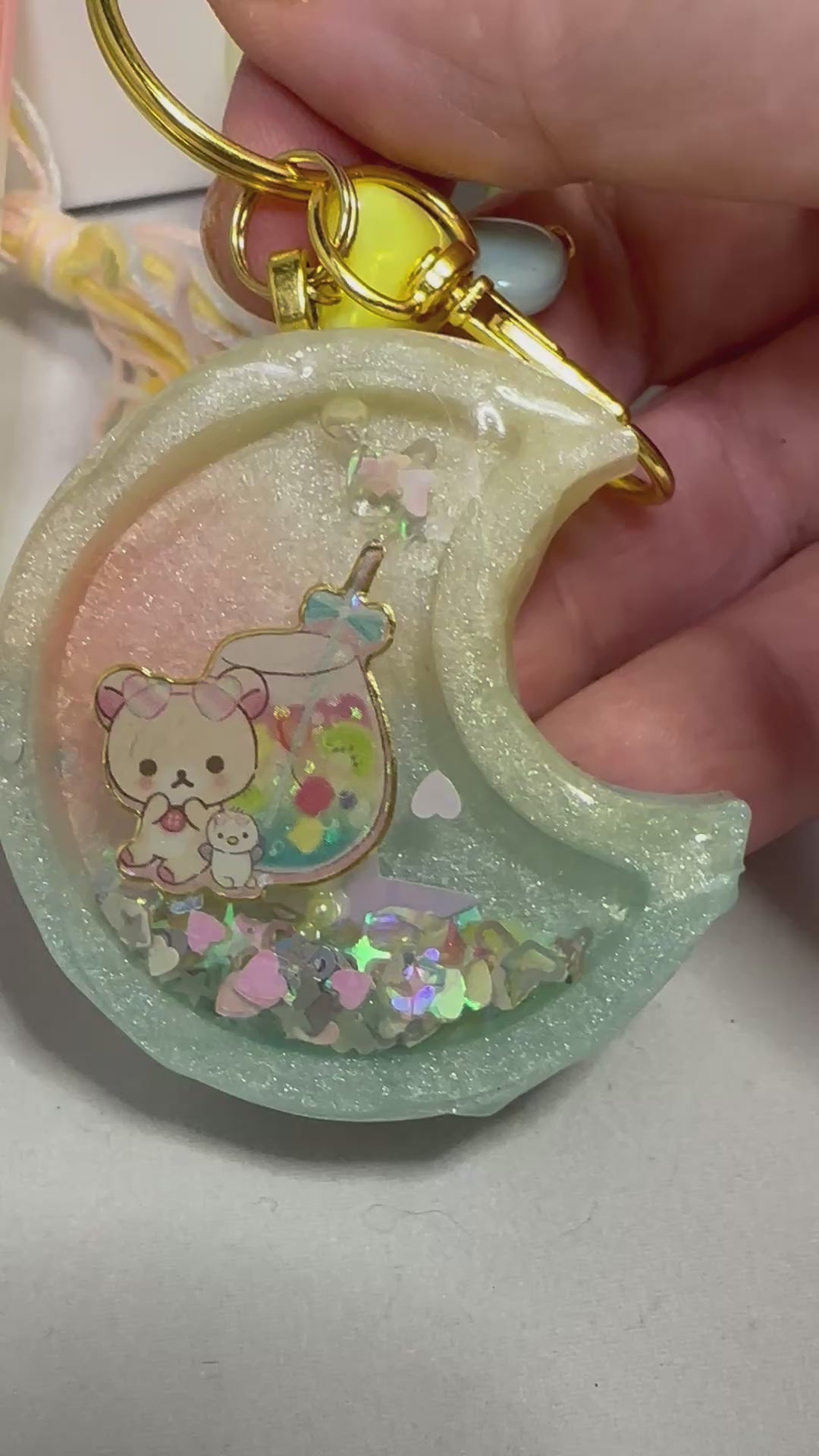 Fruit Drink Moon Liquid Shaker Charm